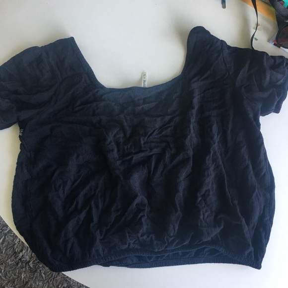 Mudd black square neck embroidered blouse - Picture 6 of 6